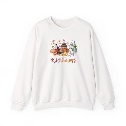 Happy Hallo-Thanks-Mas Crewneck (PLUS)🍁⛄️🎃