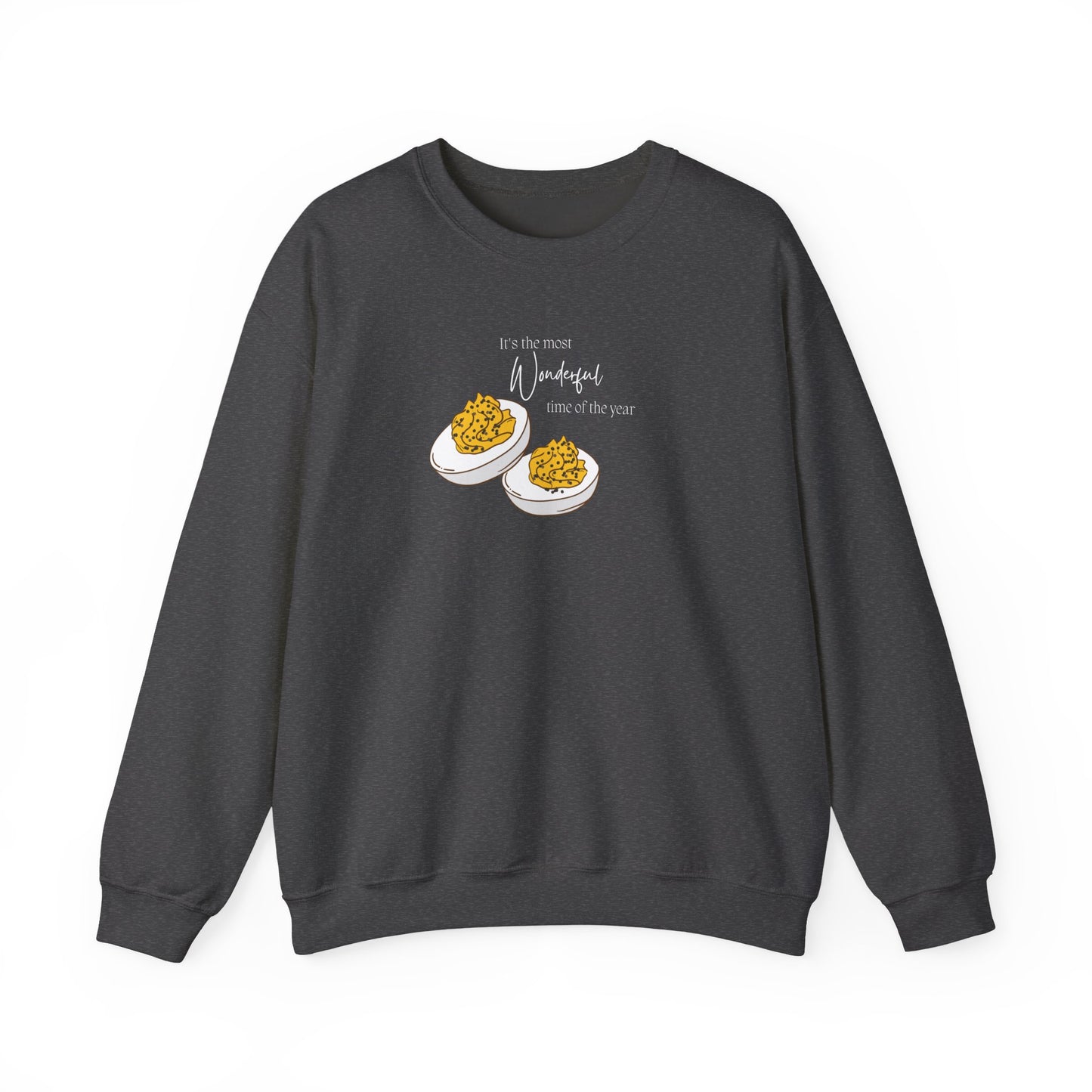 Fall Deviled Eggs Crewneck Sweatshirt - Funny Thanksgiving Minimalist Cozy