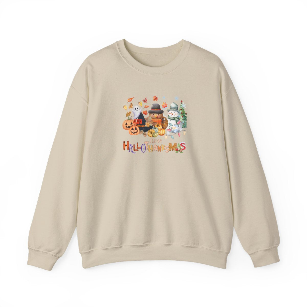 Happy Hallo-Thanks-Mas Crewneck (PLUS)🍁⛄️🎃