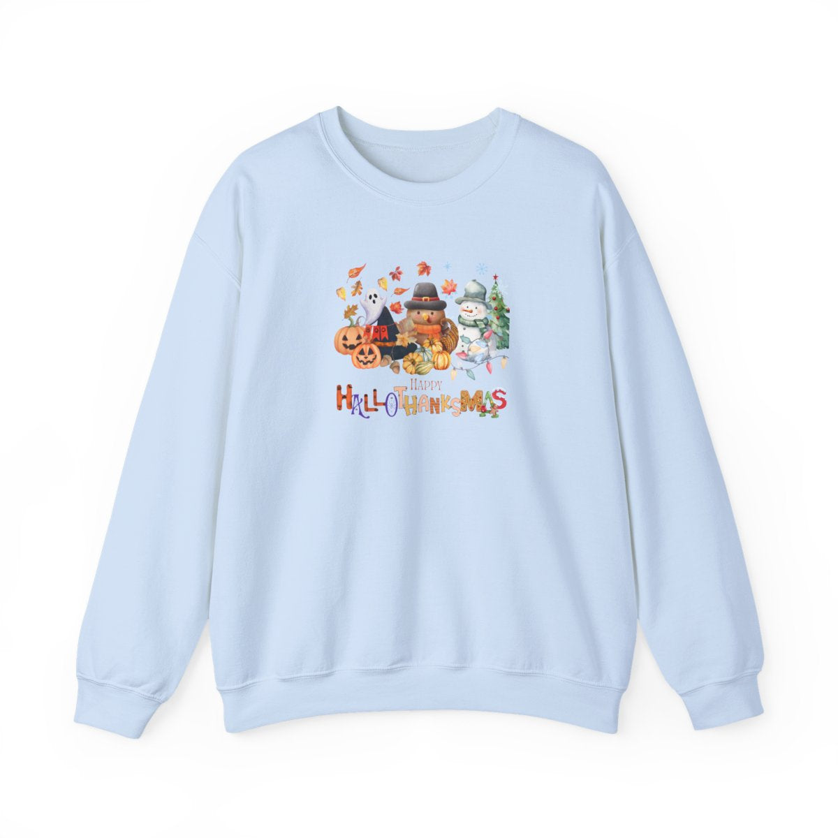 Happy Hallo-Thanks-Mas Crewneck (PLUS)🍁⛄️🎃