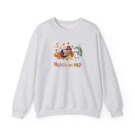 Happy Hallo-Thanks-Mas Crewneck (PLUS)🍁⛄️🎃
